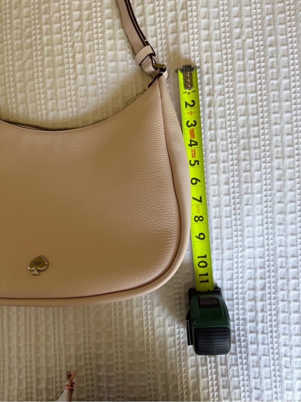 kate Spade Pebbled Leather Bag in Blush - Picture 9 of 10